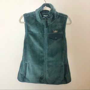 L.L. Bean Hi-Pile Fleece Vest Blue/Teal Size Medium